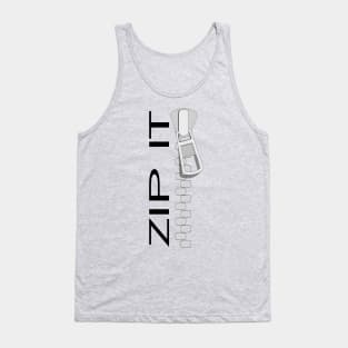 Zip It Zipper Tank Top